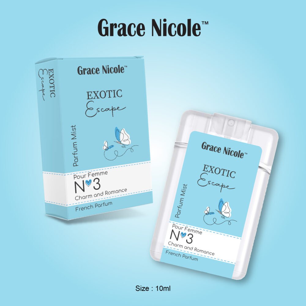 Grace Nicole Pocket Size Parfume Mist Pour Femme 10ml Bottle - Image 4